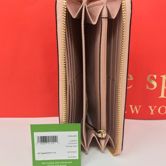 ➕ Kate spade flamingo wallet NWT multi by the pool - Picture 6 of 6